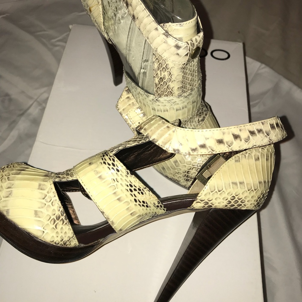 New Snaked Skin Aldo Sandals!